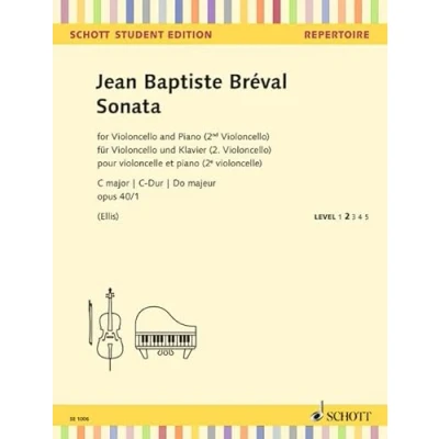 Abbildung von Sonate C Dur: op. 40/1. Violoncello und Klavier (2. Violoncello).: cello and piano cello). (Schott Student Edition)