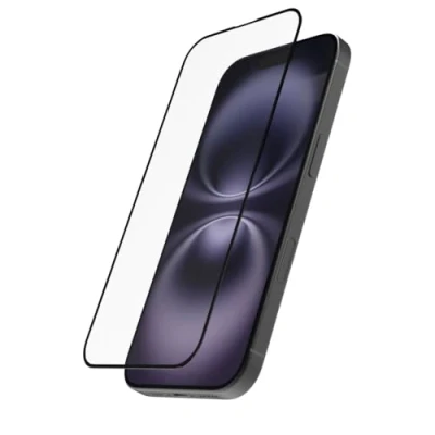 Abbildung von Hama Handy Schutzglas D3O für iPhone 16 (Displayschutz bruchsicher, Anti Fingerprint, Handyglas mit Montagehilfe, Vollschutz 10H, case friendly, kratzfest, Displayglas iPhone)