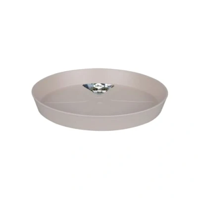 Abbildung von elho Loft Urban Untersetzer Rund 48 für Außen &amp; Zubehör Ø 47.7 x H 5.4 cm Grau/Warmes Grau