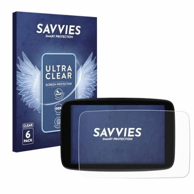 Abbildung von Savvies 6 Stück Schutzfolie für TomTom GO Superior 7&quot; Displayschutz Folie Ultra Transparent
