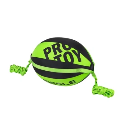 Abbildung von Mesle Wassersport Tube Leine Protoy für 4 Personen Funtubes, Seil mit Booster Ball zum Ziehen von Wasserreifen Boot &amp; Jetski