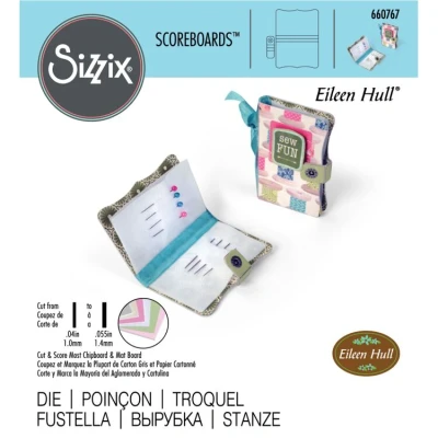 Abbildung von Sizzix ScoreBoards Stanzschablone Nadelbuch von Eileen Hull, Multicolore, One Size