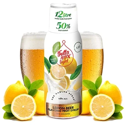 Abbildung von Light Zitronen Radler Fitness Sirup von FruttaMax Getränkesirup Zuckerfrei mit Stevia 50% Fruchtanteil 500ml