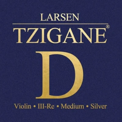 Abbildung von LARSEN STRINGS Violin Saiten Tzigane Multifilament Fiberkern D Silber medium