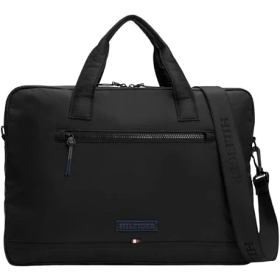 Abbildung von Tommy Hilfiger Monotype Computer BAG Unisex Notebooktasche, Größe: One Size, Black