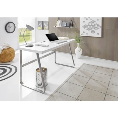 Abbildung von MCA furniture Schreibtisch &quot;Beno&quot;, 140 cm Breite mit Gestell in Edelstahloptik