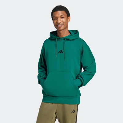 Abbildung von adidas Sportswear Essentials FEEL COZY Kapuzenpullover, Herren, Größe: Small, Collegiate green/black