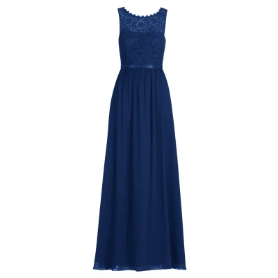 Abbildung von Vera Mont Damen Abendkleid mit Spitze 32, Festival Blue