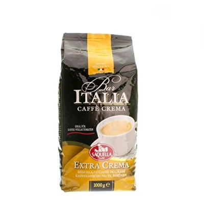 Abbildung von Saquella Caffe Espresso Bar Italia Extra Crema Bohnen, 3er Pack (3 x 1 kg)