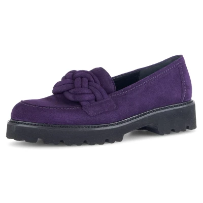 Abbildung von Gabor Loafer, Slipper, Halbschuh, Schlupfschuh mit geflochtenem Zierriegel