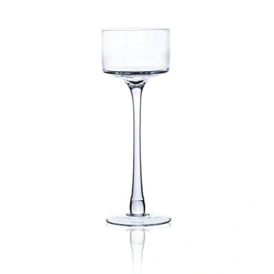 Abbildung von CRISTALICA Teelichthalter Kerzenhalter Transparent Glas Höhe 25 cm