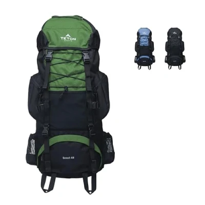 Abbildung von TETON Sports Unisex Erwachsene Scout 45 Backpack Rucksack mit internem Rahmen, Dunkelgrün (Evergreen), Liter