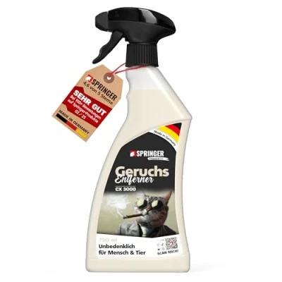 Abbildung von SPRINGER CX3000 Geruchsentferner 750 ml Made in Germany Geruchsneutralisierer gegen alle Gerüche wie Katzenurin &amp; Rauch Enzymreiniger für Textil, Leder, Polster, etc.