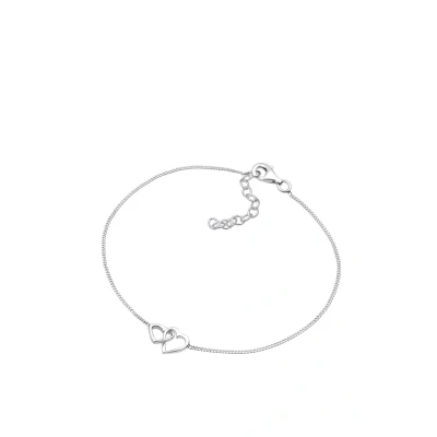 Abbildung von Elli Heart Infinity Armband silvercoloured, Damen, Größe: 18, Silver coloured