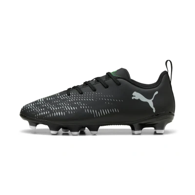 Abbildung von PUMA FUTURE 8 PLAY FG/AG Football Boots Youth, Schuhe, Schwarz/Cool Light Grau/Grün, 34