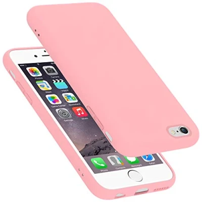 Abbildung von Cadorabo Hülle kompatibel mit Apple iPhone 6 / 6S Silikon Handyhülle für Case aus flüssigem kratzfeste und stoßfeste dünne TPU Schutzhülle LIQUID PINK