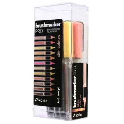 Abbildung von KARIN Brushmarker PRO Skin Colours set, 12 Farben