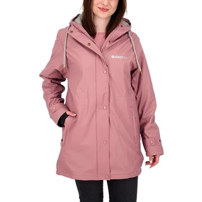 Abbildung von Deproc Active Ellesmere Women&#039;s Friesennerz Raincoat Hood Lined Waterproof Weatherproof Transition Jacket New Rain