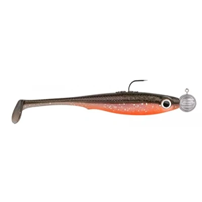 Abbildung von Spro Gummiköder mit Jighaken 10cm 10+14g Iris Popeye to go, Farbe:UV Olive