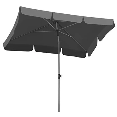 Abbildung von Schneider Sonnenschirm Locarno, anthrazit, 180 x 120 cm rechteckig, 718 15, Gestell Stahl, Bespannung Polyester, 2.3 kg