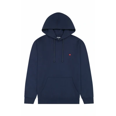 Abbildung von Wrangler SIGN OFF Kapuzenpullover, Herren, Größe: Large, Navy