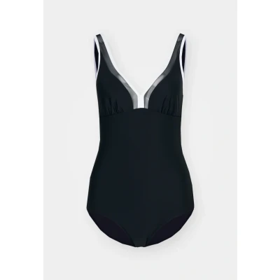 Abbildung von Lascana Swimsuit Badeanzug, Damen, Größe: 54xE, Schwarz
