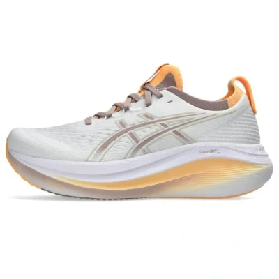 Abbildung von Asics Gelnimbus 27 Laufschuh Straße, Damen, Größe: 37, White/fawn Schuhe