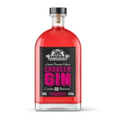 Abbildung von Erdbeer Gin Limited Summer Edition Handcrafted V SINNE 700ml 40% vol.