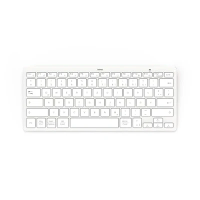 Abbildung von Hama Bluetooth Mini Tastatur Travel 400&quot; für Tablets, kabellose Tastatur, QWERTZ DE Layout weiß