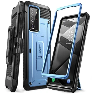 Abbildung von SUPCASE Outdoor Hülle für Samsung Galaxy Note 20 Ultra (6.9&quot;) 5G Handyhülle Bumper Case Rugged Schutzhülle Cover [Unicorn Beetle Pro] OHNE Displayschutz mit Gürtelclip und Ständer, Blau