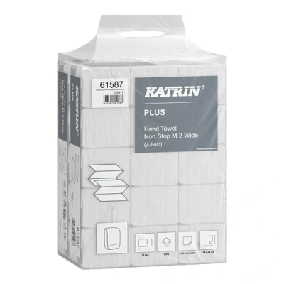 Abbildung von Katrin Papierhandtuch Plus Non Stop M2 wide 61587 2 lagig weiß 2.400 B