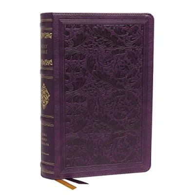 Abbildung von KJV, Personal Size Reference Bible, Sovereign Collection, Leathersoft, Purple, Red Letter, Thumb Indexed, Comfort Print: Holy King James Version