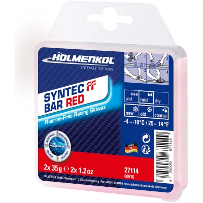 Abbildung von Holmenkol Syntec FF Bar RED 2x35g Wachs (Neutral one size)