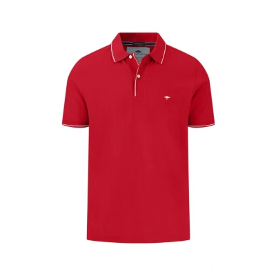 Abbildung von Fynch Hatton Kurzarm Poloshirt, Herren, Größe: 4XL, Poppy red