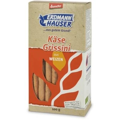 Abbildung von ErdmannHAUSER Getreideprodukte Bio Käse Grissini (6 x 100 gr)