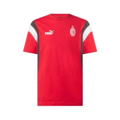 Abbildung von AC Milan 769339 FtblArchive Tee T Shirt Men&#039;s Tango Red Flat Dark Gray L