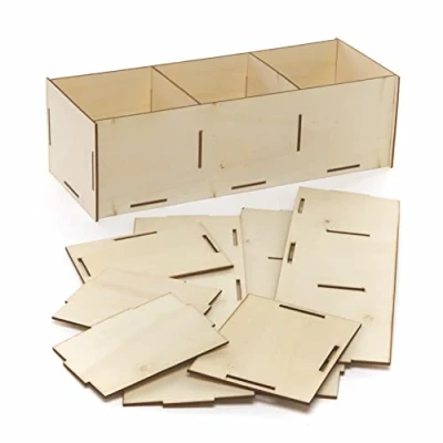 Abbildung von Baker Ross AX728 Kräutergarten Kits. 2 Stück, perfekt für Kinder und Erwachsene zum Bemalen Dekorieren, Basteln Sie Ihr eigenes Holzhandwerk