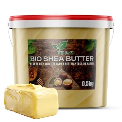 Abbildung von Sheabutter unraffiniert BIO Eimer Premium handgeknetet vegan TOP (500g)