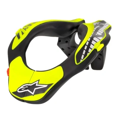 Abbildung von Alpinestars 6540118 155 Unisex Erwachsene Jugend Nackenstütze Schwarz/Gelb (mehrfarbig, one_size)