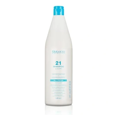 Abbildung von Salerm Feuchtigkeitsspendendes Shampoo 21 Silk Protein 1000 ml trockenes und geschädigtes Haar Seidenproteine nährt, repariert belebt das Wärmeschutz