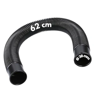 Abbildung von Kalitec Druckschlauch 38mm schwarz 62cm lang I Saug Anschlussschlauch 1 1/2 Zoll Pool Pumpenschlauch kurz flexibles Poolrohr