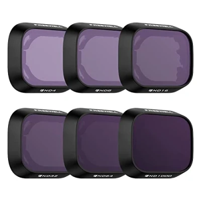 Abbildung von Freewell All Day 6er Pack ND4, ND8, ND16, ND32, ND64, ND1000 Filter Kompatibel mit Mini 3 Pro/Mini 3, Neutraldichte
