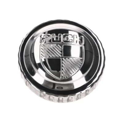 Abbildung von 2EXTREME Tankdeckel Bajonett verchromt mit Puch Logo kompatibel für Maxi Mofa