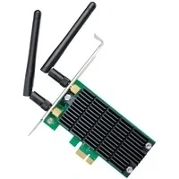 Abbildung von TP Link Archer T4E WLAN PCIe Netzwerkkarte AC1200 mit 2x2 MIMO und Beamforming (867MBit/s auf 5GHz, 300MBit/s 2,4GHz, 2 abnehmbaren Antennen, geeignet für Windows 10/8.x/7/X)