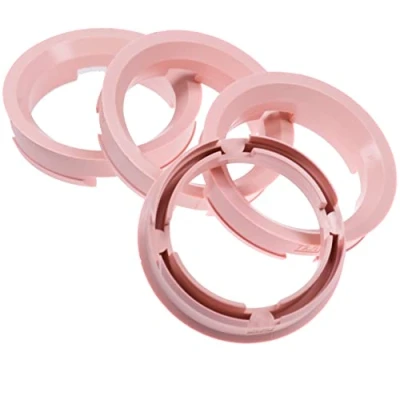 Abbildung von RKC Reifenstift 4X Zentrierringe rosa Felgen Ringe Made in Germany, Maße: 72,6 x 57,1 mm