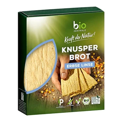 Abbildung von biozentrale Knusperbrot Erbse Linse 7x100g (7er Pack) Bio vegan &amp; glutenfrei knusprig luftige Alternative zu Maiswaffeln, Reiswaffeln und Knäckebrot
