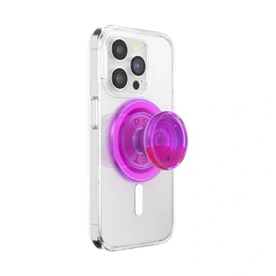 Abbildung von PopSockets: PopGrip Round für MagSafe Inklusive Adapterring Ausziehbarer Sockel und Griff mit einem Austauschbarem Top Smartphones Hüllen Lava Lamp Aviation