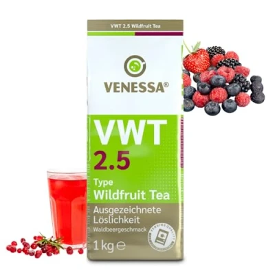 Abbildung von VENESSA VWT 2.5 Wildfruit Tea 2 x 1kg Probierpack Instant Teegetränk Pulver Wildfruchtgetränk Getränkepulver Automaten geeignet Sehr gut löslich