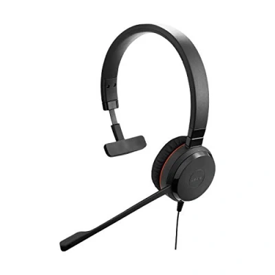 Abbildung von Jabra Evolve 30 UC Mono Headset Unified Communications Kopfhörer für VoIP Softphones mit passivem Noise Cancelling 3,5 mm Klinke Schwarz