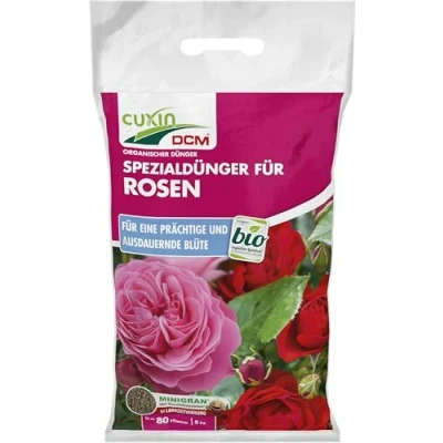 Abbildung von CUXIN DCM Spezialdünger für Rosen &amp; Blumen Mit MINIGRAN® TECHNOLOGY Rosendünger Bio organischer Dünger 5 kg